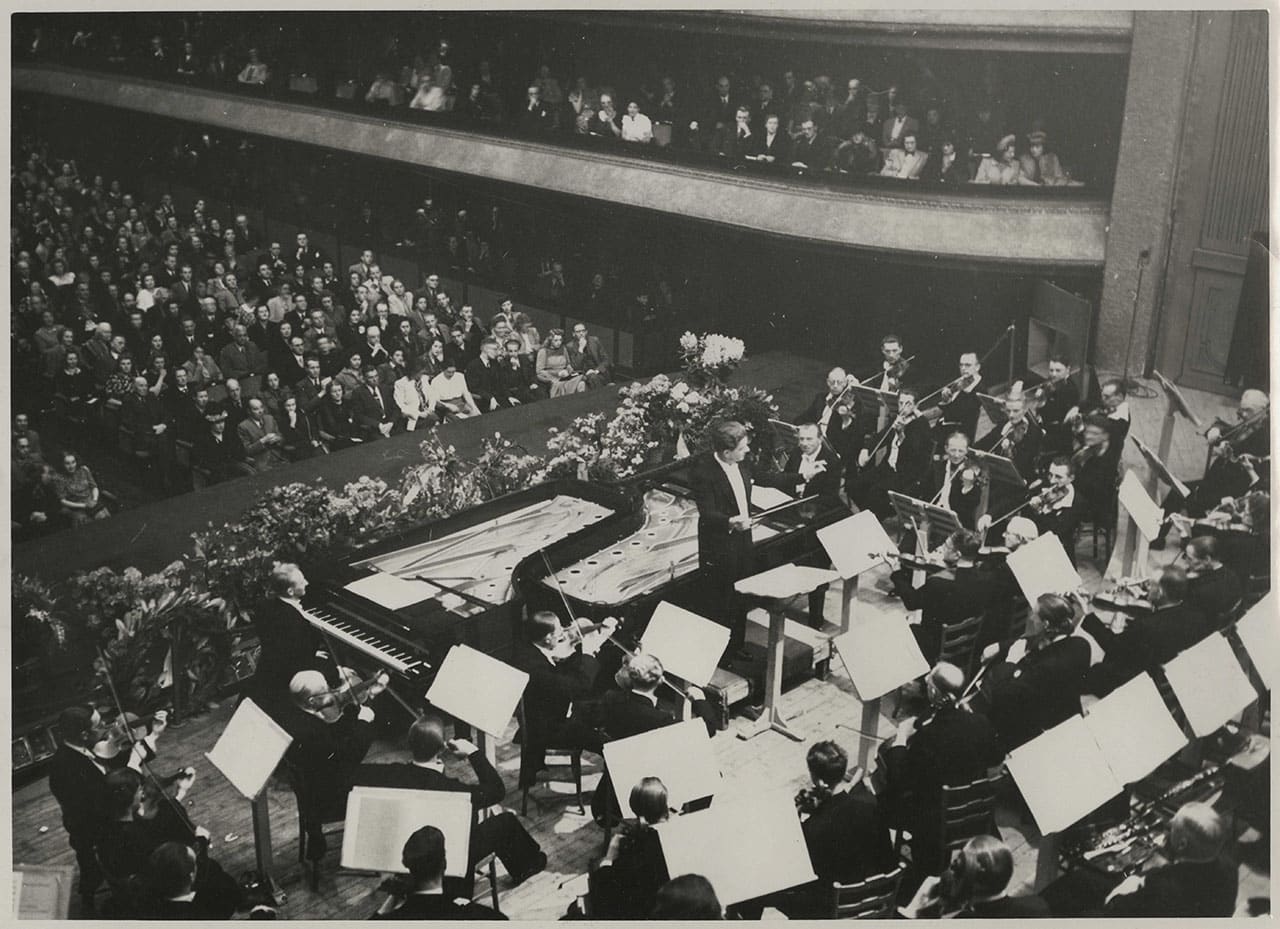 Residentie Orkest in het Gebouw voor Kunsten en Wetenschappen 1944