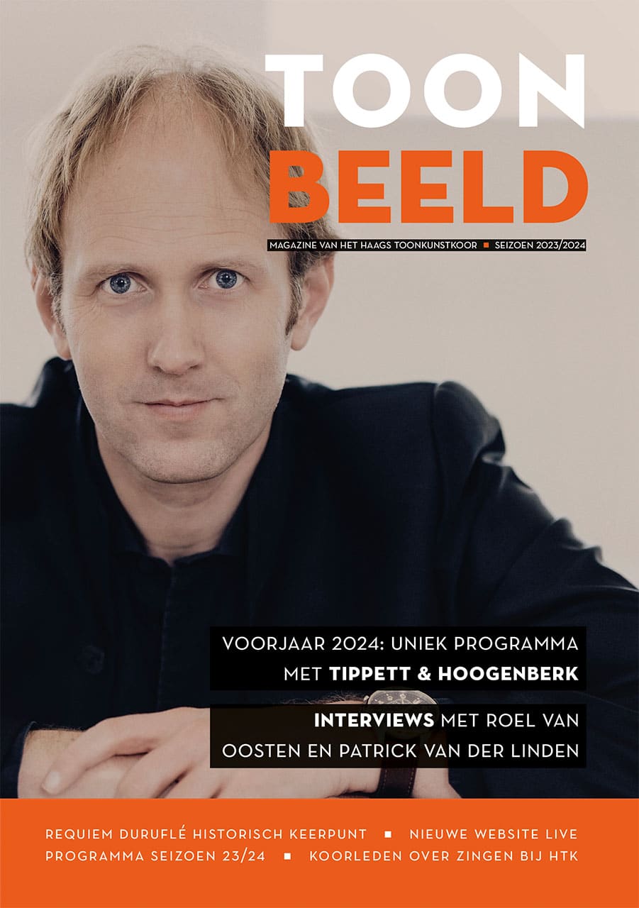 cover van Toonbeeld Magazine 2023-2024 van het Haags Toonkunstkoor 